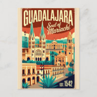 Guadalajara Mexique Vintage Âme du Mariachi Rétro