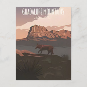 Carte Postale Guadalupe Mountain National Park Texas Vintage