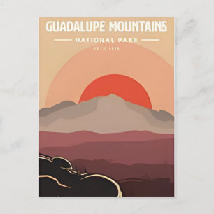 Carte Postale Guadalupe Mountain National Park Texas Vintage
