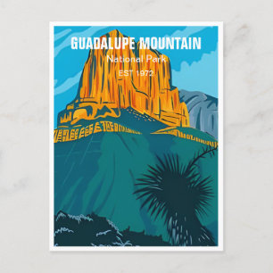Carte Postale Guadalupe Mountain National Park Texas Vintage