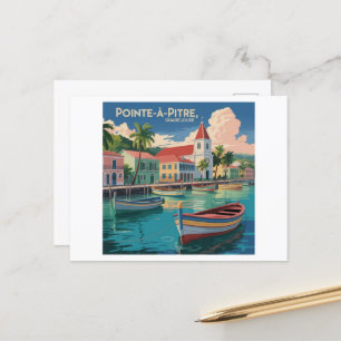 Carte Postale Guadeloupe Coucher de Soleil Île Tropicale