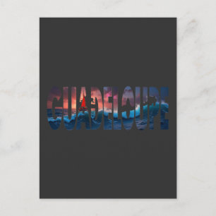 Carte Postale Guadeloupe Sunset Noir Postcard