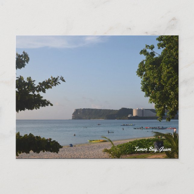 Carte Postale GUAM 671 baie de Tumon île de Guam (Devant)
