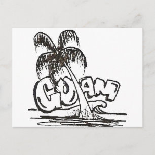 Carte Postale guam b&w