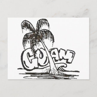 Carte Postale guam b&w