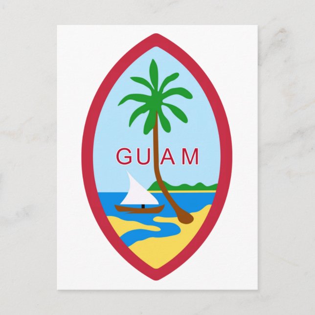 Carte Postale GUAM - emblème/drapeau/armoiries/symbole (Devant)
