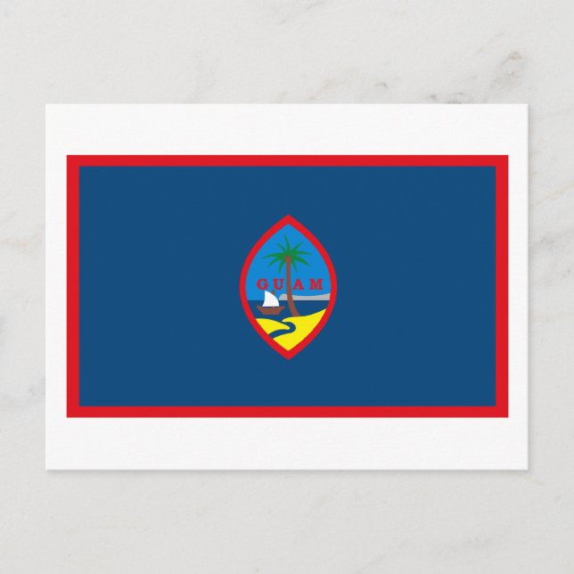 Carte postale Guam Flag (Devant)