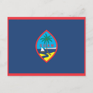 CARTE POSTALE GUAM FLAG