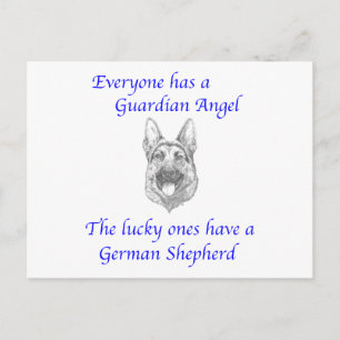 CARTE POSTALE GUARDIAN ANGEL ALLEMAND SHEPHERD