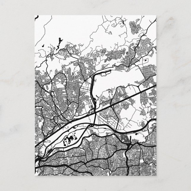 Carte Postale Guarulhos Brazil Map (Devant)