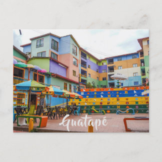 Carte Postale Guatapé, Colombie, Plazoleta de Los Zócalos