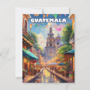 Carte Postale Guatemala Ciudad, entre volcans et mémoire vivante