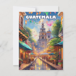 Carte Postale Guatemala Ciudad, entre volcans et mémoire vivante