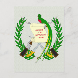 Carte Postale Guatemala Détail des armoiries