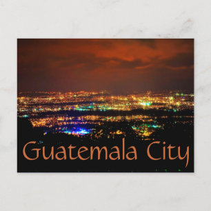 Carte Postale Guatemala, Guatemala, C.A. la nuit.