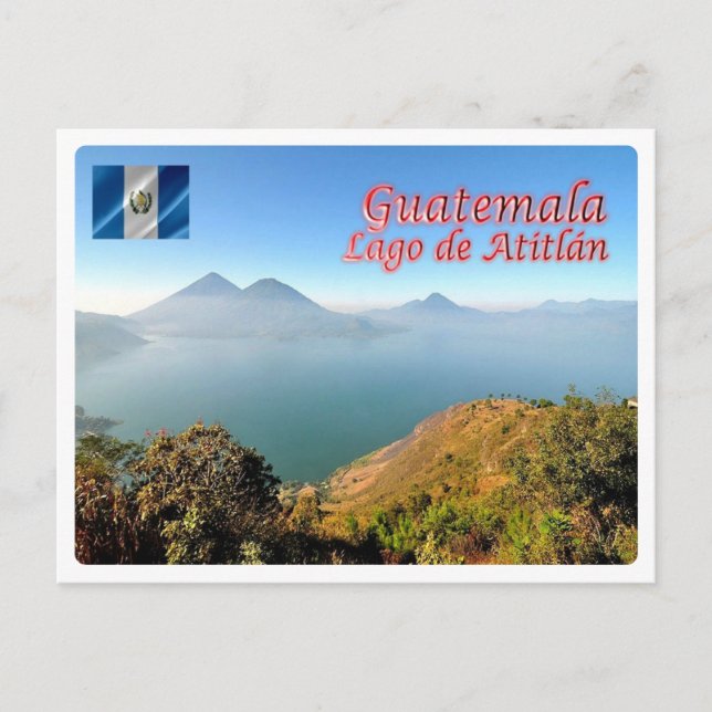 Carte Postale Guatemala - Lac Atitlán - (Devant)