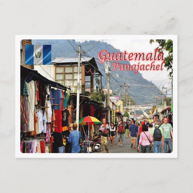 Carte Postale Guatemala - Marché Panajachel - (Devant)