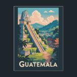 Carte Postale Guatemala Tikal National Park Illustration Voyage<br><div class="desc">Guatémaltèque design de voyage vectoriel rétro. De la beauté coloniale d'Antigua aux rives mystiques du lac Atitlán,  le Guatemala est une véritable merveille d'Amérique centrale.</div>