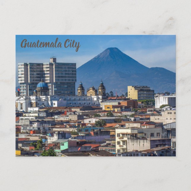 Carte Postale Guatemala Ville, Vue ville (Devant)