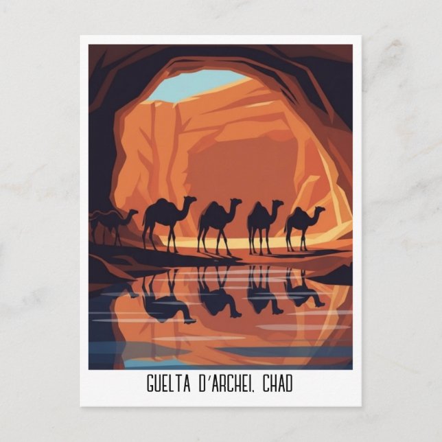 Carte Postale Guelta d’Archei Voyage au Tchad (Devant)