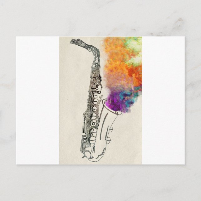 Carte Postale Guérison du saxophone (Devant)