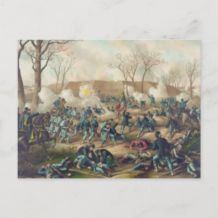 Carte Postale Guerre civile américaine Bataille de Fort Donelson