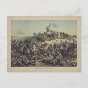 Carte Postale Guerre civile américaine : Bataille de Nashville