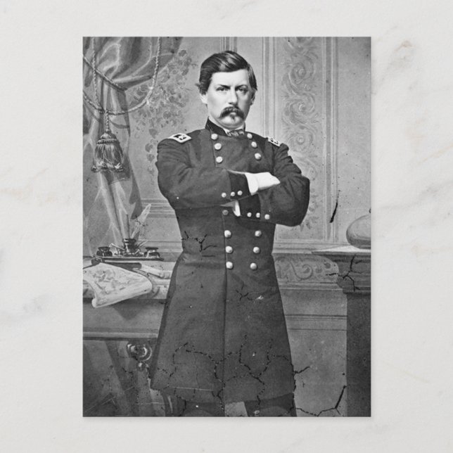 Carte Postale Guerre civile américaine : Général McClellan (Devant)