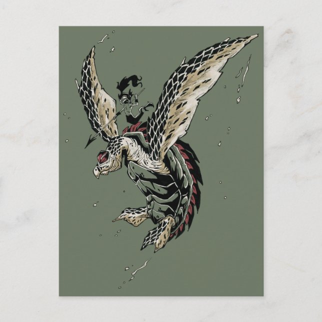 Carte Postale guerrier de hawksbill (Devant)