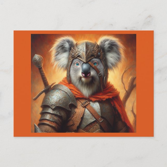 Carte Postale Guerrier de l'Imaginaire de Koala (Devant)