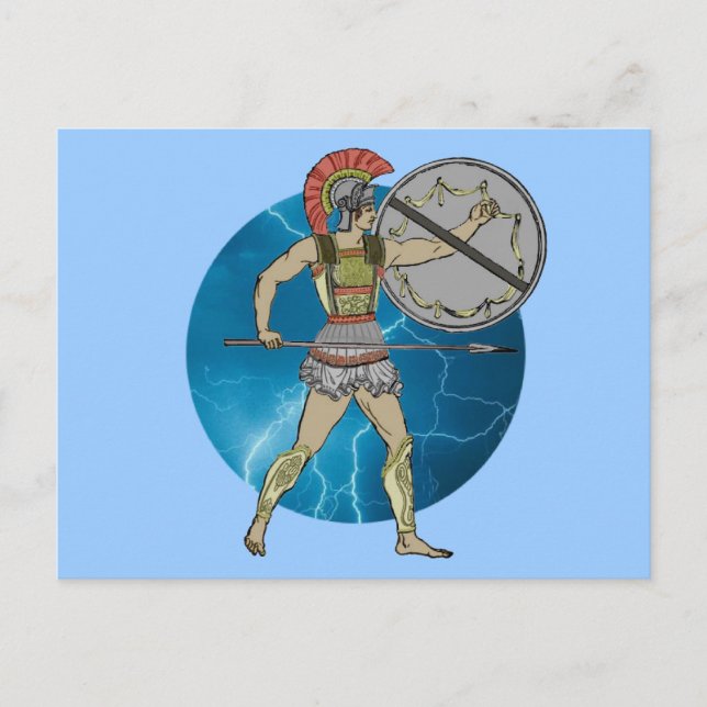 Carte Postale Guerrier grec (Devant)