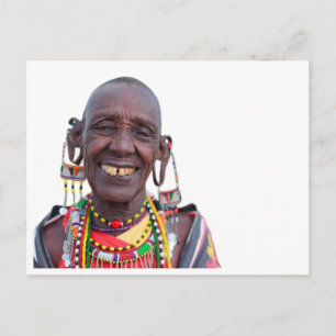 Carte Postale Guerrier Maasai – Force, patrimoine et tradition