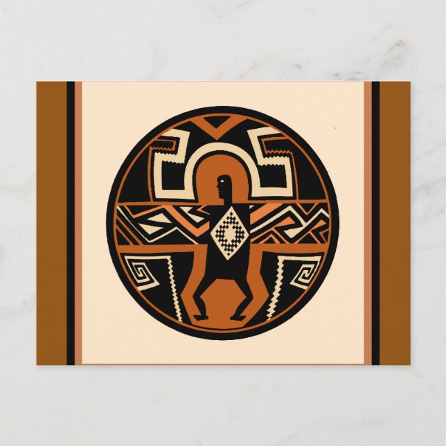 Carte Postale Guerrier Mimbres (Devant)