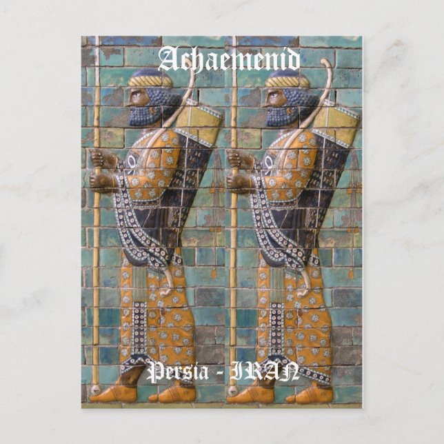 Carte Postale Guerrier persan (Devant)