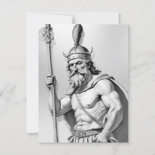 Carte Postale Guerrier viking. 
