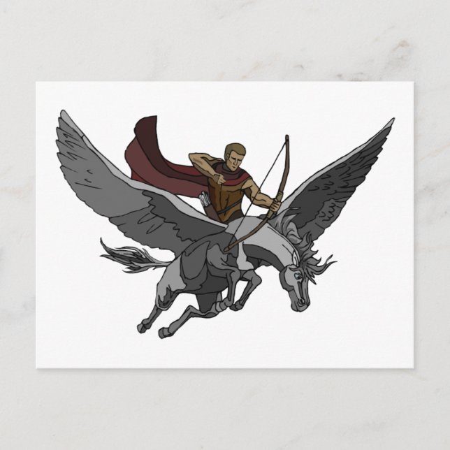 Carte Postale Guerrier volant (Devant)