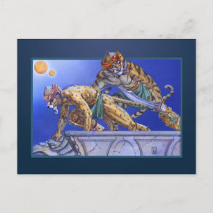 Carte Postale Guerriers de chats