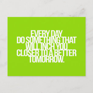 Carte Postale Guillemets inspirants et motivants