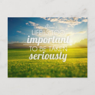 Carte Postale Guillemets inspirants et motivants
