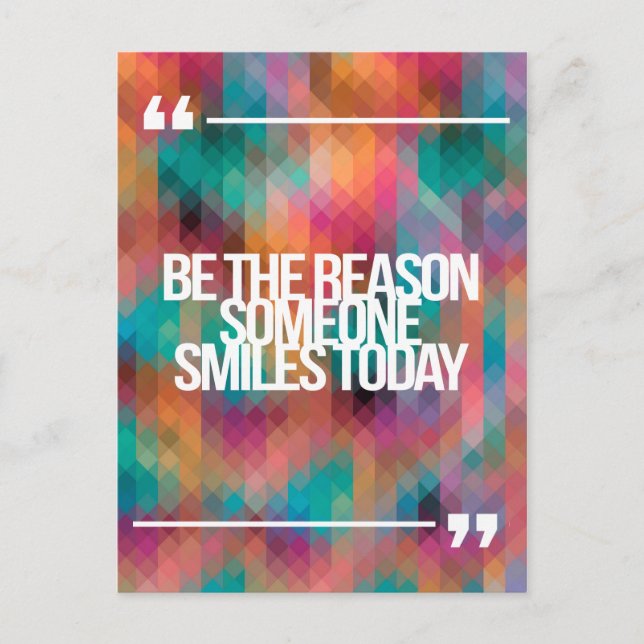 Carte Postale Guillemets inspirants et motivants (Devant)