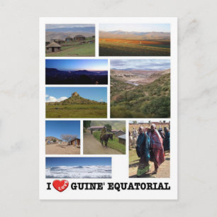 Carte Postale Guinée équatoriale - I Love -