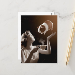 Carte Postale Guinée Pig Magick