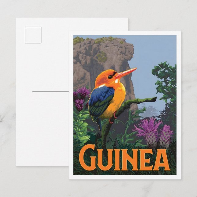 Carte Postale Guinée Voyages Vintage  (Devant / Derrière)