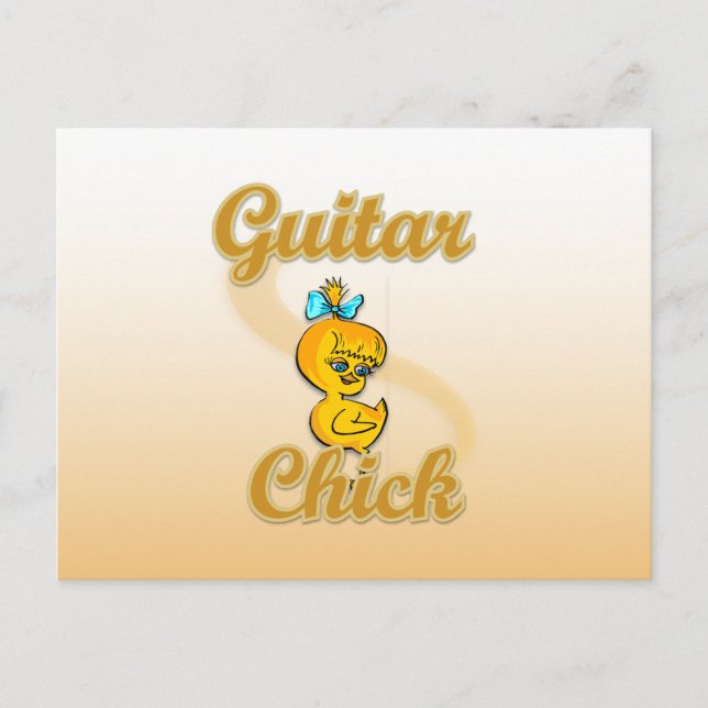 Carte Postale Guitar Chick (Devant)