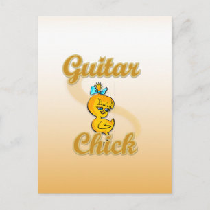 Carte Postale Guitar Chick