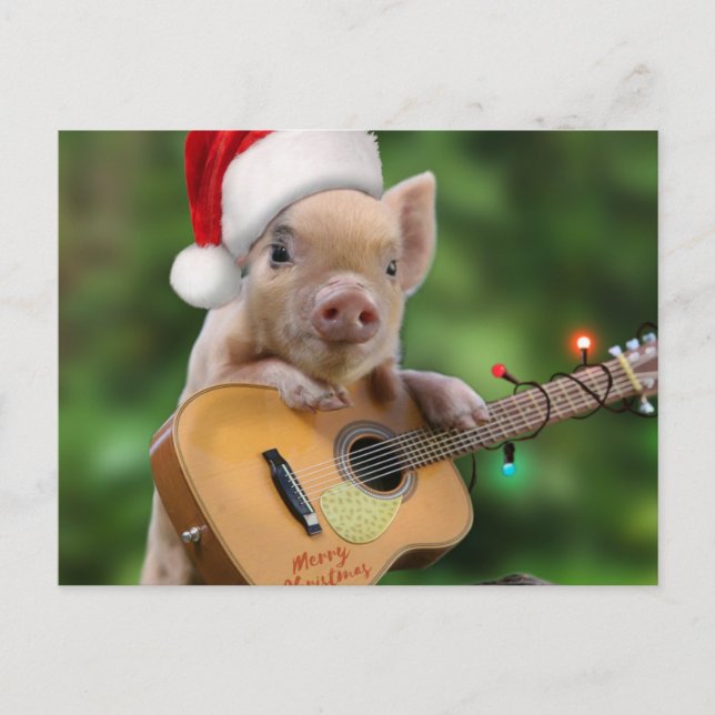 Carte Postale guitar de Christmas (Devant)