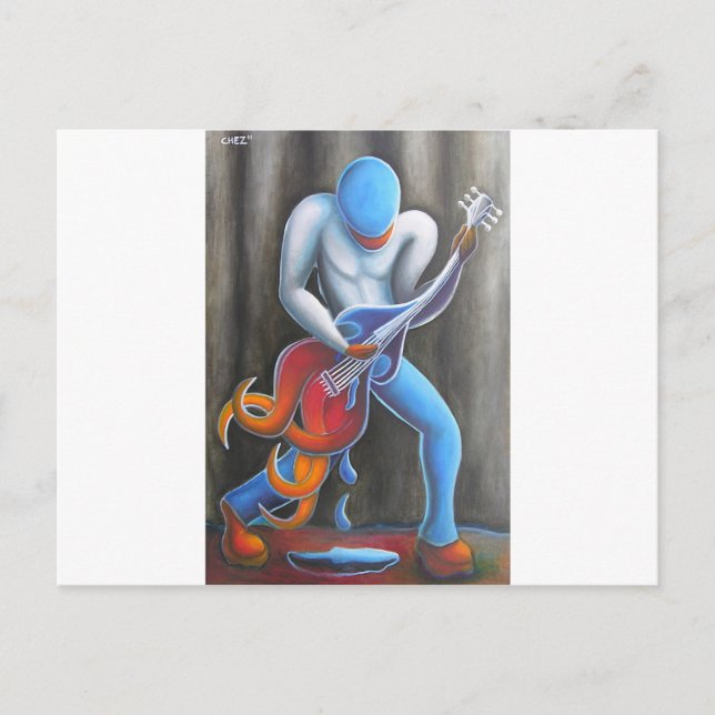 Carte Postale Guitare (Devant)