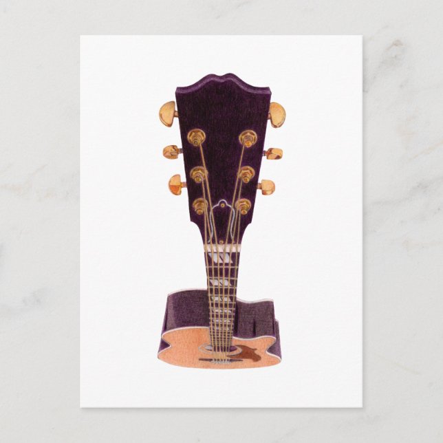 Carte postale guitare (Devant)