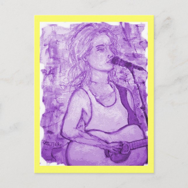 Carte Postale guitare (Devant)