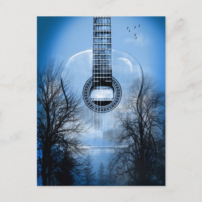 Carte Postale guitare (Devant)